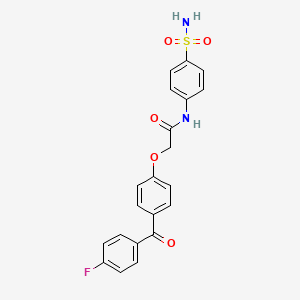2-[4-(4-fluorobenzoyl)phenoxy]-N-(4-sulfamoylphenyl)acetamide - 