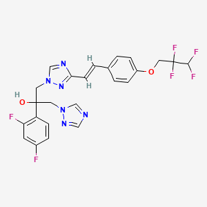 (E)-(+)-2-(2,4-Difluorophenyl)-1-{3-[4-(2,2,3,3-tetrafluoropropoxy)styryl]-1H-1,2,4-triazol-1-YL}-3-(1H-1,2,4-triazol-1-YL)propan-2-OL - 149715-95-7