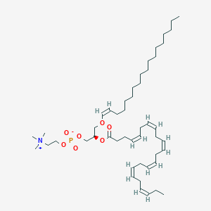 [(2R)-2-[(4Z,7Z,10Z,13Z,16Z,19Z)-docosa-4,7,10,13,16,19-hexaenoyl]oxy-3-[(Z)-octadec-1-enoxy]propyl] 2-(trimethylazaniumyl)ethyl phosphate - 