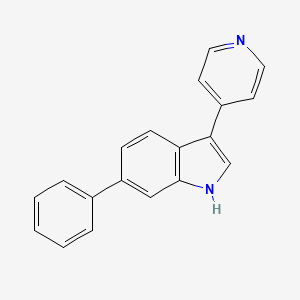 6-phenyl-3-(pyridin-4-yl)-1H-indole - 
