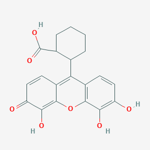 2-(4,5,6-trihydroxy-3-oxo-3H-xanthen-9-yl)cyclohexanecarboxylic acid - 500533-94-8