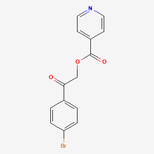 2-(4-Bromophenyl)-2-oxoethyl pyridine-4-carboxylate - 305858-22-4