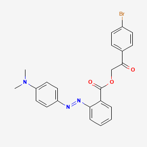 2-(4-bromophenyl)-2-oxoethyl 2-{(E)-[4-(dimethylamino)phenyl]diazenyl}benzoate - 322414-27-7
