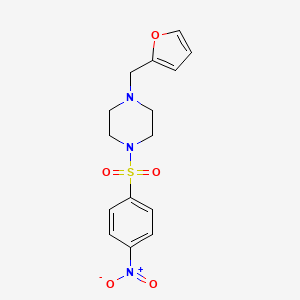 1-(Furan-2-ylmethyl)-4-[(4-nitrophenyl)sulfonyl]piperazine - 