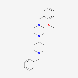 1-(1-Benzylpiperidin-4-yl)-4-[(2-methoxyphenyl)methyl]piperazine - 