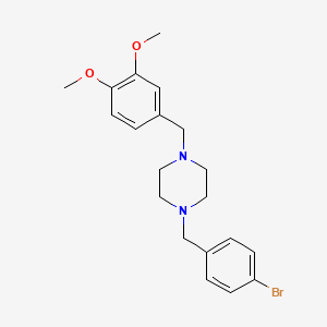 1-(4-Bromobenzyl)-4-(3,4-dimethoxybenzyl)piperazine - 