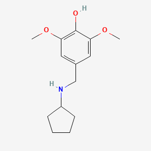 4-[(Cyclopentylamino)methyl]-2,6-dimethoxyphenol - 