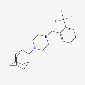 1-(2-Adamantyl)-4-[2-(trifluoromethyl)benzyl]piperazine - 