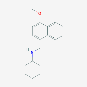 N-[(4-methoxynaphthalen-1-yl)methyl]cyclohexanamine - 355383-23-2