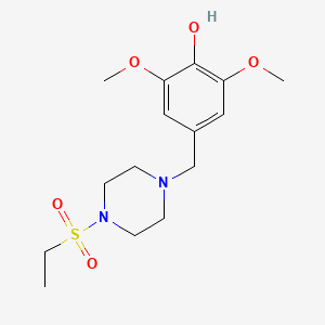 4-(4-Ethanesulfonyl-piperazin-1-ylmethyl)-2,6-dimethoxy-phenol - 
