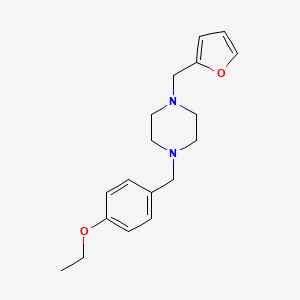 1-[(4-Ethoxyphenyl)methyl]-4-(furan-2-ylmethyl)piperazine - 