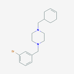 1-(3-Bromobenzyl)-4-(cyclohex-3-en-1-ylmethyl)piperazine - 