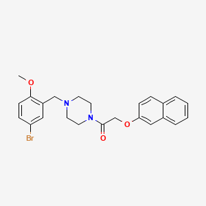 1-[4-(5-Bromo-2-methoxybenzyl)piperazin-1-yl]-2-(naphthalen-2-yloxy)ethanone - 