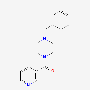[4-(Cyclohex-3-en-1-ylmethyl)piperazin-1-yl](pyridin-3-yl)methanone - 