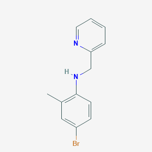 4-bromo-2-methyl-N-(pyridin-2-ylmethyl)aniline - 