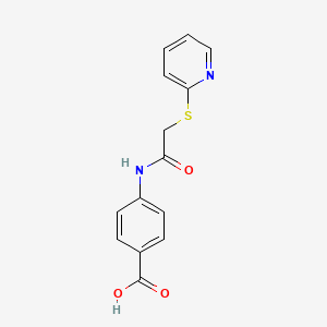 4-{[(Pyridin-2-ylsulfanyl)acetyl]amino}benzoic acid - 