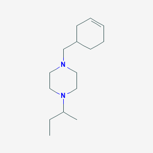 1-(Butan-2-yl)-4-(cyclohex-3-en-1-ylmethyl)piperazine - 