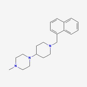 1-Methyl-4-[1-(naphthalen-1-ylmethyl)piperidin-4-yl]piperazine - 
