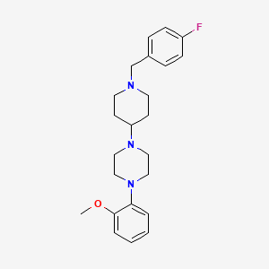 1-[1-(4-Fluorobenzyl)piperidin-4-yl]-4-(2-methoxyphenyl)piperazine - 