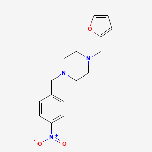 1-(Furan-2-ylmethyl)-4-(4-nitrobenzyl)piperazine - 