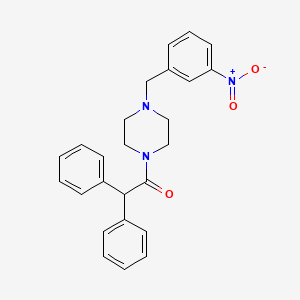 1-[4-(3-Nitrobenzyl)piperazin-1-yl]-2,2-diphenylethanone - 