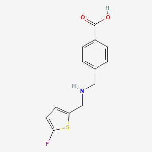 4-({[(5-Fluorothiophen-2-yl)methyl]amino}methyl)benzoic acid - 