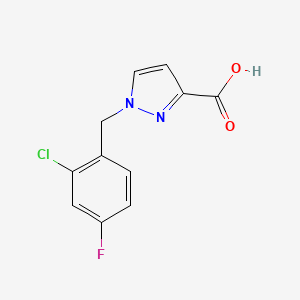 1-(2-Chloro-4-fluorobenzyl)-1H-pyrazole-3-carboxylic acid - 