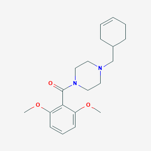 [4-(Cyclohex-3-en-1-ylmethyl)piperazin-1-yl](2,6-dimethoxyphenyl)methanone - 
