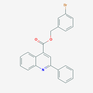 (3-Bromophenyl)methyl 2-phenylquinoline-4-carboxylate - 