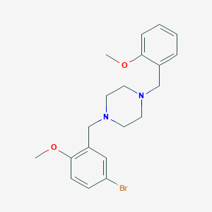 1-(5-Bromo-2-methoxybenzyl)-4-(2-methoxybenzyl)piperazine - 