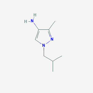 1-Isobutyl-3-methyl-1H-pyrazol-4-amine - 