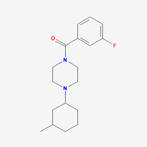 (3-Fluorophenyl)[4-(3-methylcyclohexyl)piperazin-1-yl]methanone - 