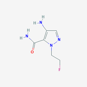 4-amino-1-(2-fluoroethyl)-1H-pyrazole-5-carboxamide - 