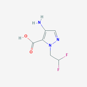 4-amino-1-(2,2-difluoroethyl)-1H-pyrazole-5-carboxylic acid - 