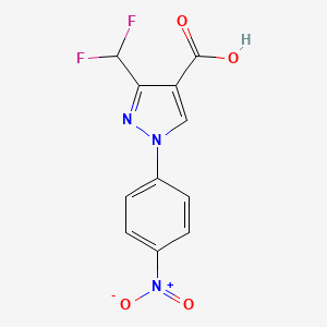 3-(Difluoromethyl)-1-(4-nitrophenyl)-1H-pyrazole-4-carboxylic acid - 