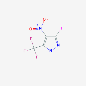 3-Iodo-1-methyl-4-nitro-5-(trifluoromethyl)-1H-pyrazole - 