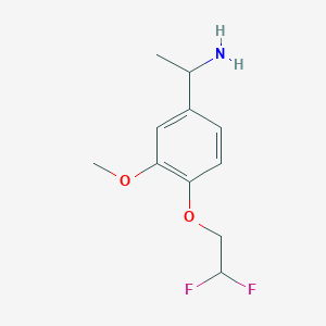 1-[4-(2,2-Difluoroethoxy)-3-methoxyphenyl]ethanamine - 