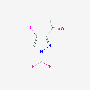 1-(difluoromethyl)-4-iodo-1H-pyrazole-3-carbaldehyde - 