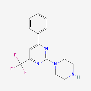 6-Phenyl-2-piperazinyl-4-(trifluoromethyl)pyrimidine - 503146-04-1