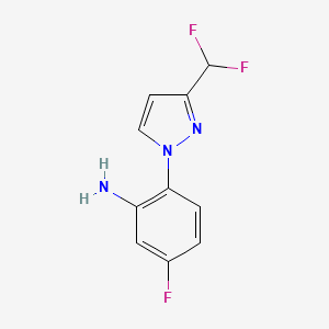 2-[3-(Difluoromethyl)-1H-pyrazol-1-yl]-5-fluoroaniline - 