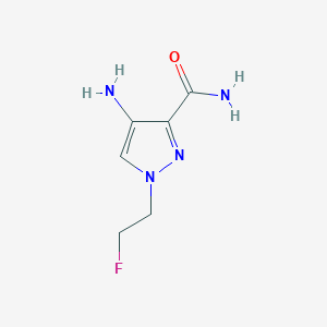 4-Amino-1-(2-fluoroethyl)-1H-pyrazole-3-carboxamide - 1429419-56-6