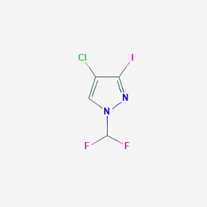 4-Chloro-1-(difluoromethyl)-3-iodo-1H-pyrazole - 