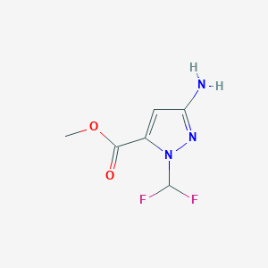 Methyl 3-amino-1-(difluoromethyl)-1H-pyrazole-5-carboxylate - 