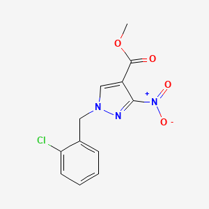 Methyl 1-(2-chlorobenzyl)-3-nitro-1H-pyrazole-4-carboxylate -