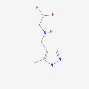 N-((1,5-Dimethyl-1H-pyrazol-4-yl)methyl)-2,2-difluoroethanamine - 