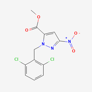 Methyl 1-(2,6-dichlorobenzyl)-3-nitro-1H-pyrazole-5-carboxylate - 