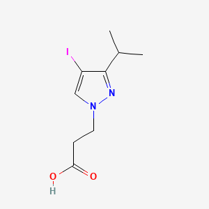 3-[4-iodo-3-(propan-2-yl)-1H-pyrazol-1-yl]propanoic acid - 