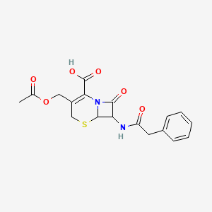 3-[(Acetyloxy)methyl]-8-oxo-7-[(phenylacetyl)amino]-5-thia-1-azabicyclo[4.2.0]oct-2-ene-2-carboxylic acid - 