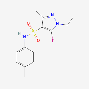 1-ethyl-5-fluoro-3-methyl-N-(4-methylphenyl)-1H-pyrazole-4-sulfonamide - 