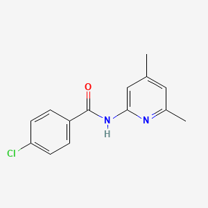 Benzamide, 4-chloro-N-(4,6-dimethyl-2-pyridinyl)- - 94843-58-0